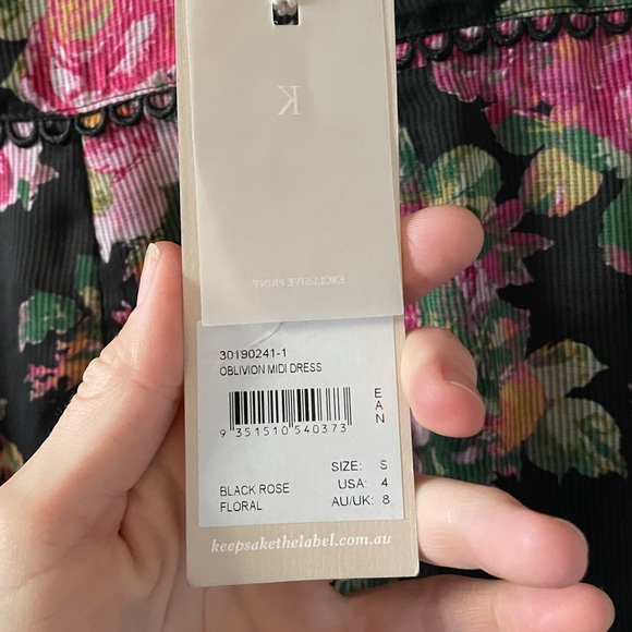 NWT Keepsake Dress Oblivion Midi Ruffle Dress 4 small - Picture 8 of 9